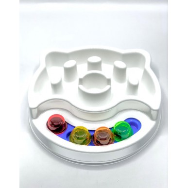 קערה להאכלה איטית בשילוב משחק חשיבה